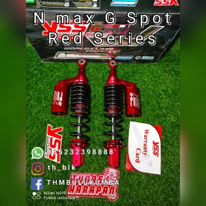 Shobreker Blk YSS N.Max Per Hitam Plus Tabung Atas Merah Red Series G Sport TG302