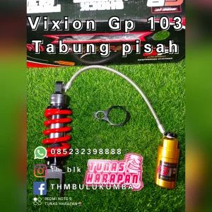 Shobreker Blk RIDE IT Vixion New 2015 Merah Tabung Pisah 205 Gp - 103 Pro Series Click 