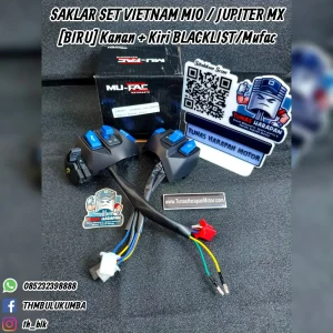 Saklar Set Vietnam FAC Mio / Jupiter Mx (Biru) Kanan + Kiri Blacklist / Mu
