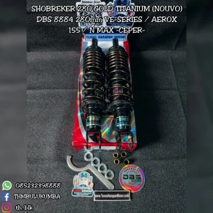 Shobreker 280 DBS Gold Titanium (Nouvo) 8884 280mm Ve - Series / Aerox 155 / N.Max -Ceper- 