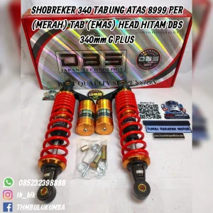 Shobreker DBS 340 Tabung Atas 8999 Per ( Merah) Tab (Emas) Head Hitam 340mm G Plus 