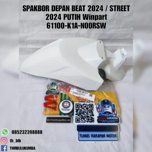 Spakbor Depan WINPART Beat 2024 / Street 2024 Putih [61100-K1A-N00RSW] 