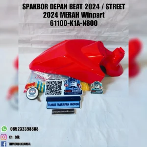 Spakbor Depan WINPART Beat 2024 / Street 2024 Merah [61100-K1A-N800]