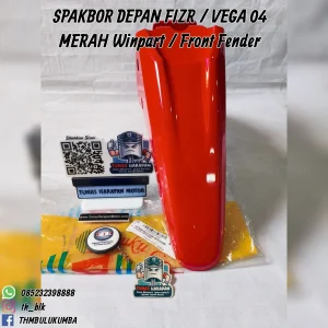 Spakbor Depan WINPART Fizr / Vega 04 Merah / Front Fender 
