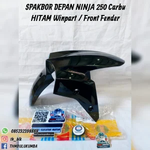 Spakbor Depan WINPART Ninja 250 Carbu Hitam / Front Fender