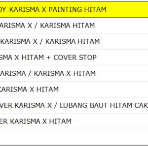 Bodi Set WINPART Karisma X Painting Hitam 