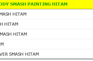 Bodi Set WINPART Smash Painting Hitam 