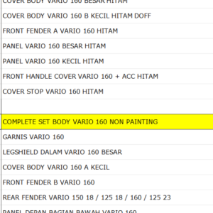 Bodi Set WINPART Vario 160 Painting 
