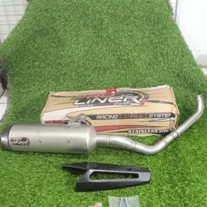Knalpot Racing PRO LINER Aerox 155cc / Lexi 125cc Max1 Silver Non Db