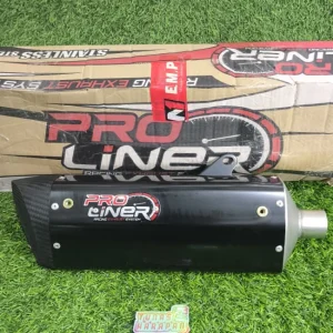 Knalpot Racing PRO LINER Aerox 155cc / Lexi 125cc / Pro Sv Hitam Non Db (P152208-P152209)