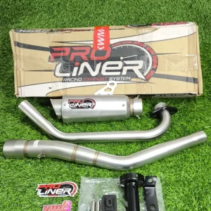 Knalpot Racing PRO LINER Vixion New FI 2015 - 2019 Tr - 1R / Tk Grey (P164201)