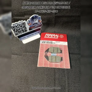 Kampas Cakram FEDERAL Mega Pro New 2010 Blk / CB 150R Blk /  Sonic Blk / Gtr Blk [FP-06435-KSP-2700] 