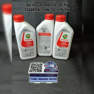 Oli CASTROL 4T Go / Activ Essential 20W - 40 Putih 1l