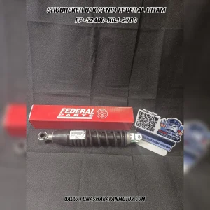 Shobreker Blk FEDERAL Genio Beat 20 K1A Hitam [FP-52400-K0J-2700]