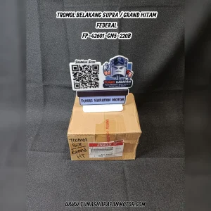 Tromol Belakang FEDERAL Supra / Grand Hitam [FP-42601-GN5-220B] 