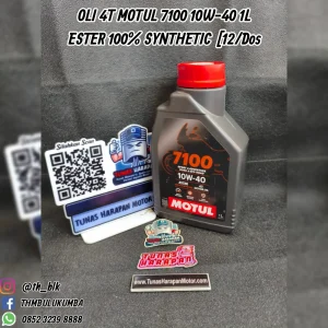 Oli MOTUL 4T 7100 10W - 40 1L Ester 100% Synthetic (12 / Dos) 