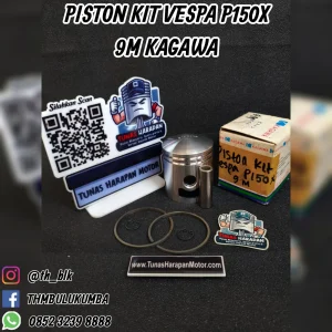 Piston Kit KAGAWA Vespa P150X 9m