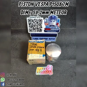 Piston METEOR Vespa P150X 7m Dim 59,2mm (1177)