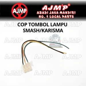 Soket Saklar AJMP Tombol Lampu Smash / Karisma 3 Kabel 