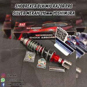 Shobreker Belakang YOSHIMURA Mio Razor Pro Silver Merah 310mm 