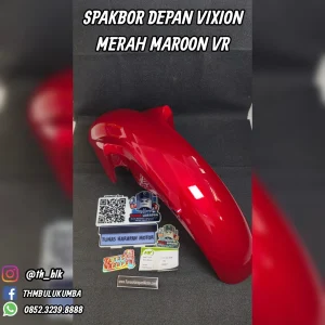 Spakbor Depan VR Vixion Merah Maroon 