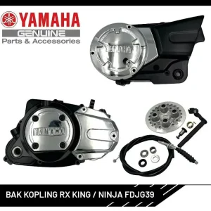 Bak Kopling CHROME Rx - King / Ninja 00805 Set Kanan + Kiri Hitam FDJG39