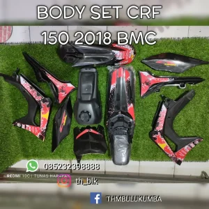 Bodi Set BMC 150 2018 Hitam + Stiker 