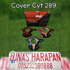 Cover CVT N.Max CNC J Speed 289 Hitam - Merah 