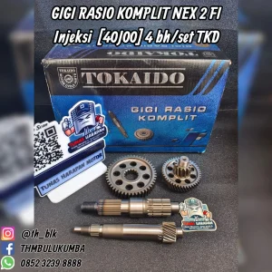 Gigi Rasio Komplit TOKAIDO Nex 2 FI Injeksi [40J00] 4 Bh / Set 