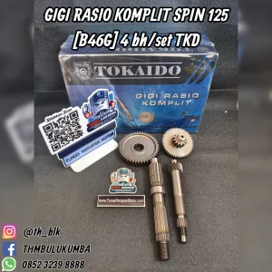 Gigi Rasio Komplit TOKAIDO Spin 125 (B46G) 4 Bh / Set 