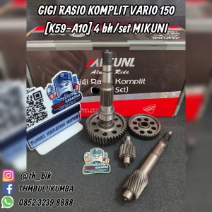 Gigi Rasio Komplit MIKUNI Vario 150 (K59-A10) 4 Bh / Set 