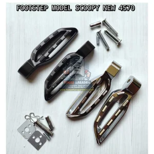 Karet Footstep CHROME Blk Scoopy New 4570 CR7 Crom / Hitam 