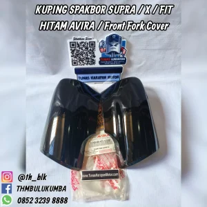 Kuping Spakbor AVIRA Supra / X / Fit Hitam / Front Fork Cover (61200/400-KEV-650/880)