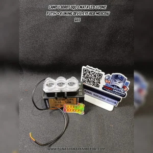 Lampu Sorot Sql MOSCOW 3 Mata Led 2 Tone Putih + Kuning Devil Eye RGB G03