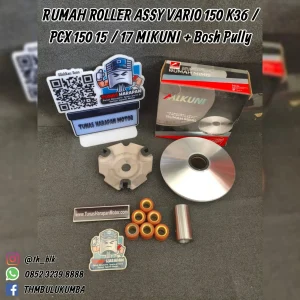 Rumah Roller Assy MIKUNI Vario 150 K36 / Pcx 150 15 / 17 + Bosh Pully 