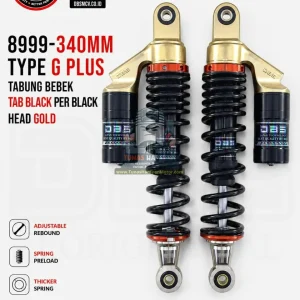 Shobreker DBS 340 Tabung  Atas 8999 Per (Hitam) Tab (Hitam) Head Emas 340mm G - Plus 