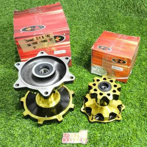 Tromol Depan / Belakang V-1 CRF 36 Hole Emas - Hitam
